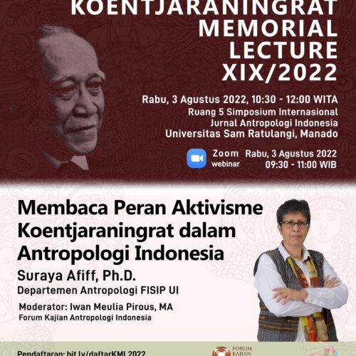 KOENTJARANINGRAT MEMORIAL LECTURE XIX/2022